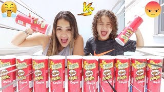 NÃO ESCOLHA A BATATA PRINGLES ERRADA SLIME CHALLENGE [upl. by Leonelle]