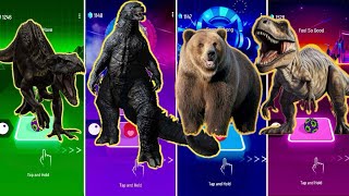 🦕 Indoraptor vs Godzila vs The Wild Bear vs Jurassic World  Coffin Dance 🪩 [upl. by Buff746]