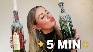 Como hacer VELAS con botellas 5 MIN ✨ MUY FÁCIL ♥ Astrid Blog [upl. by Senn]