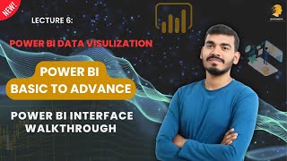 Power BI Interface walkthrough  Power BI  Basic To Advance  Hindi [upl. by Hurty]