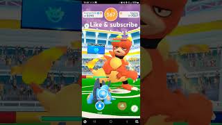 Pokemon GO One ☆ Raid Swampert Vs Magmar pokemongo [upl. by Aihsek]