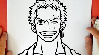 COME DISEGNARE ZORO DI ONE PIECE [upl. by Marie-Jeanne177]