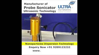 Ultrasonic Probe Sonicator [upl. by Aihsenor]