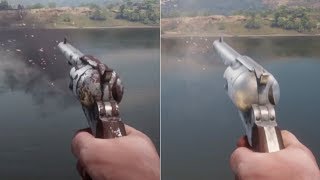 Red Dead Redemption 2  Dirty vs Clean Weapon Comparison  Sounds Reloads Cleaning Animations [upl. by Trager863]