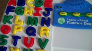 Leap Frog Learn to Read Phonics Desk System review [upl. by Kroy]