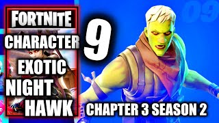 Character 9 Location  Exotic Weapon Night Hawk amp Hire  Brainiac  Fortnite [upl. by Merril]