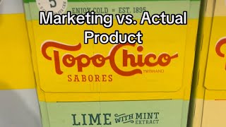 Marketing Vs Actual Product Topo Chico’s Lime With Mint Extract Sparkling Water [upl. by Harrie]