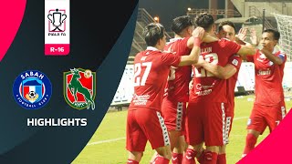 Sabah FC 20 Kelantan United FC  FA R16  Highlights Piala FA 2023 [upl. by Henghold898]