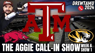 The Aggie Call In Show 2024  Post ArkansasPre Missouri Live Show [upl. by Afatsuom]