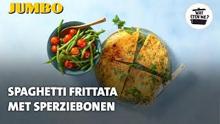 Wat eten we Spaghettifrittata met sperziebonen [upl. by Iny]