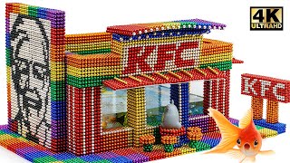 DIY  How To Build Amazing KFC Aquarium From Magnetic Balls Satisfying  Magnet World Series [upl. by Gredel]