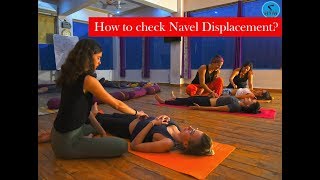 Know the best way how to check Navel Displacement  AYM Yoga School [upl. by Mclaughlin975]