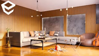 Enscape 35 Tutorial Super Realistic Interior Render Setting In Enscape [upl. by Rowell]