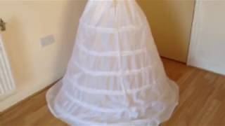 How To Sew Hoop Under Skirt for Ball GownWedding Gown [upl. by Colombi]