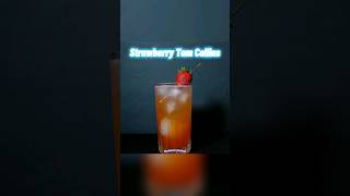 Strawberry Tom Collins Cocktail shorts [upl. by Simah]