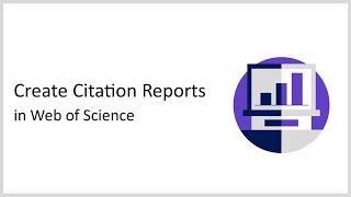 Web of Science Citation Report [upl. by Deys]