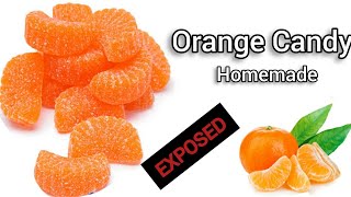 Orange Candy Recipe  How to Make Orange Candy At Home  Homemade Orange Candy by FooD HuT [upl. by Zalucki]