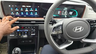 New Hyundai Creta SX 2024  Infotainment System Features And Setting  Creta SX Touchscreen Features [upl. by Reinald]