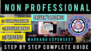 PAANO KUMUHA NG NON PROFESSIONAL DRIVERS LICENSE 2023 updated [upl. by Alul]