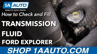 How to Check Transmission Fluid 1119 Ford Explorer [upl. by Lleinad]