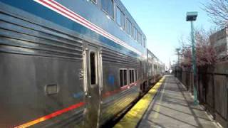 Amtrak California Zephyr 6 departing EmeryvilleCA Amtrak President Boardman onboard [upl. by Flanigan61]