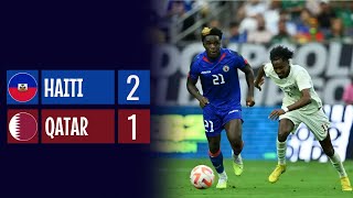 Haïti vs Qatar  CONCACAF Gold Cup 2023  Tous les buts et faits saillants [upl. by Zacharias]