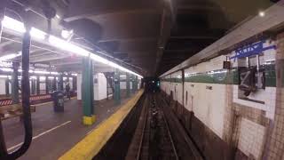 NYC Subway Holiday Nostalgia Train  2nd Ave to Rockefeller Center [upl. by Ecraep]