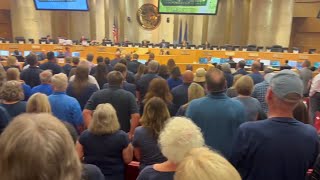 City council approves plans for LDS temple in Lone Mountain area crowds reaction mixed [upl. by Hesper703]