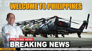 Finally Turkey Successfully Delivers Attack Helicopter T129B ATAK to Philippines Air Force [upl. by Kcirret240]