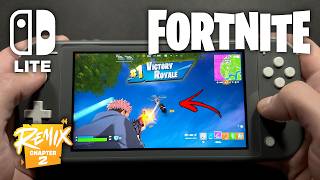 Fortnite on Nintendo Switch Lite 714 [upl. by Naro54]