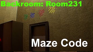 Room231 maze color padlock Labyrinth farbe zahl colours code number nummer backroom Rätsel [upl. by Gnouc]