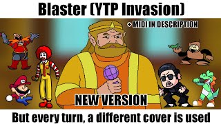 FNF YTP Invasion  Blaster DPZ Remix but every turn a different cover is used  MIDI IN DESC [upl. by Center992]