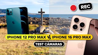 iPhone 16 Pro MAX vs iPhone 12 Pro MAX  TEST de Cámaras al GRABAR VIDEO [upl. by Brittni677]