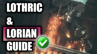 How To Easily Defeat The Lothric Prince amp Lorian Duo Boss In Dark Souls 3 [upl. by Nolte676]