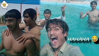 Aj hum swimming pool pa gaya or mage lakar na Pani ka idar mar diya ☠️🔥 [upl. by Aicylla]