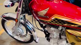 Honda CG125 special edition 2024 model golden cooler ￼ [upl. by Karita]