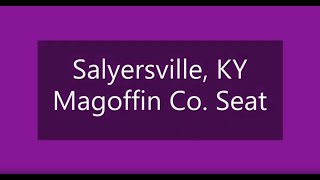 Salyersville KY from the Air [upl. by Ecnesse]