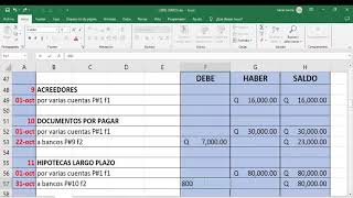 LIBRO MAYOR Y BALANCE DE SALDOS [upl. by Acinimod]