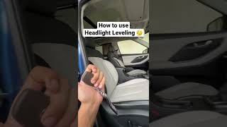 How to Use Headlight Leveling in Car’s 🤔 [upl. by Dorina830]