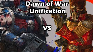 Dawn of War Unification 1 vs 1 Nightlords MrLandshark vs Vostroyan Firstborn Franz [upl. by Triley510]