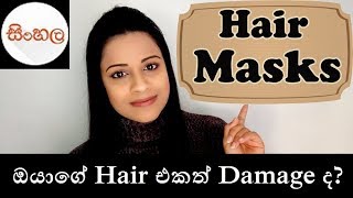 Hair Masks For Damaged Hair SINHALASRILANKAN [upl. by Cindi]