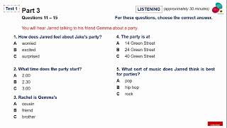 KET  KEY Listening Test A2  2023 [upl. by Ansela]