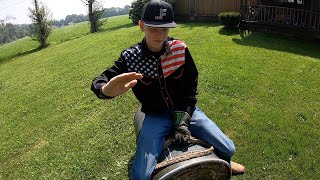 Hes 13 years old and riding bulls this weekend at the Ellicottville Rodeo [upl. by Meean]