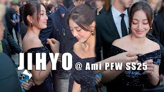 JIHYO TWICE  Ami Paris fashion show SS25 240620 [upl. by Arimat]