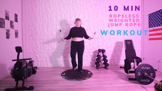 10 MIN CORDLESS ROPE HIIT WORKOUT FOR WEIGHT LOSS [upl. by Estevan]