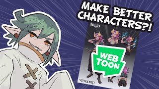 3 TIPS To IMPROVE Your Webtoon Character Designs Creating Your Own Webcomic [upl. by Yug]