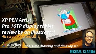 XP Pen Artist Pro 16tp display tablet review by an artist [upl. by Ahsik]