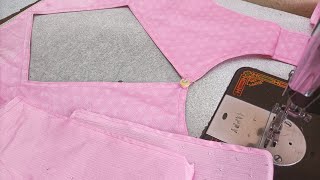 Designer blouse cutting and stitching for blouse latest lowneckdesignerblouse [upl. by Campagna164]