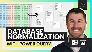 Database Normalization for Beginners  How to Normalize Data w Power Query full tutorial [upl. by Ahsiruam]