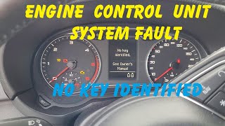 Audi key immobilizer problem  No key identified  Engine control module Locked [upl. by Casaleggio]